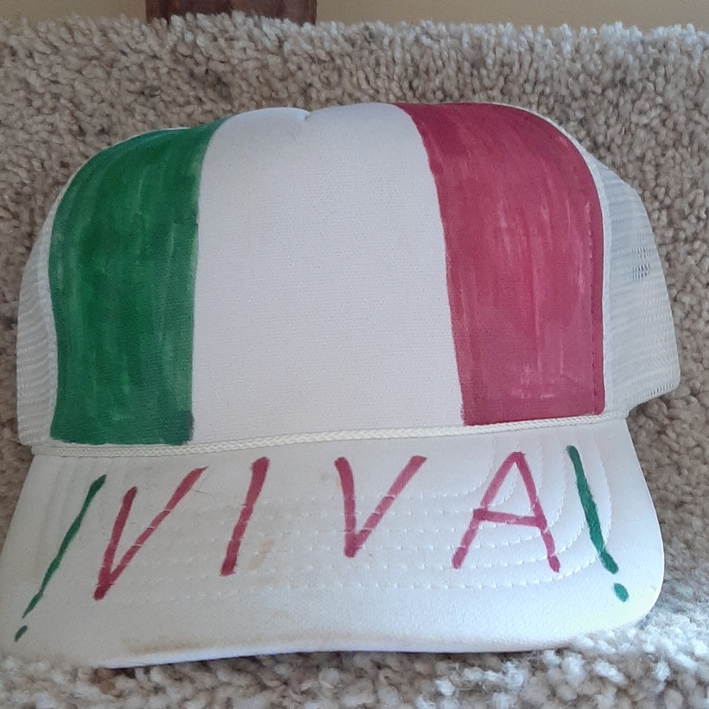 Coloured in Plain White Trucker Hat